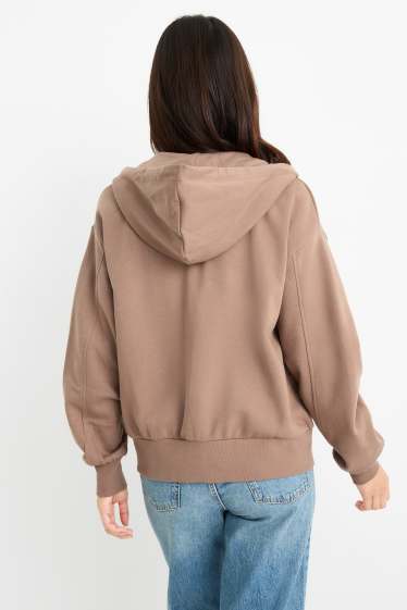 Mujer - Sudadera con cremallera - marrón claro