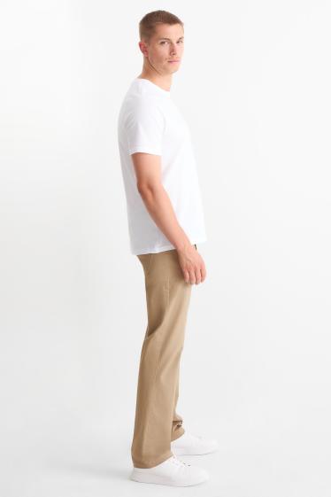 Pánské - Kalhoty - regular fit - béžová