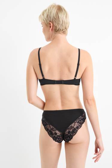 Women - Multipack of 3 - knickers - black