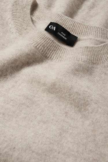 Damen - Kaschmir-Pullover - hellbeige
