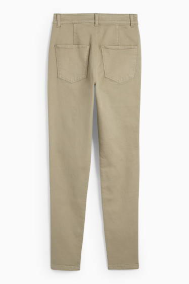 Damen - Jegging Jeans - High Waist - hellbeige
