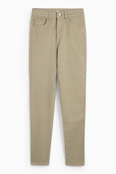 Damen - Jegging Jeans - High Waist - hellbeige