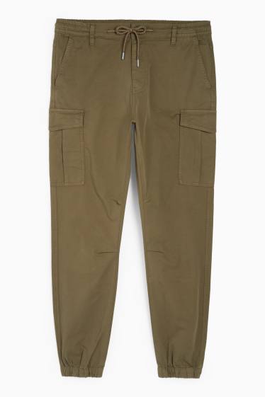 Home - Pantalons cargo - tapered fit - caqui