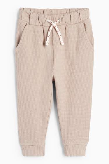 Miminka - chlapci - Motiv medvídka - outfit pro miminka - 3dílný - béžová/hnědá