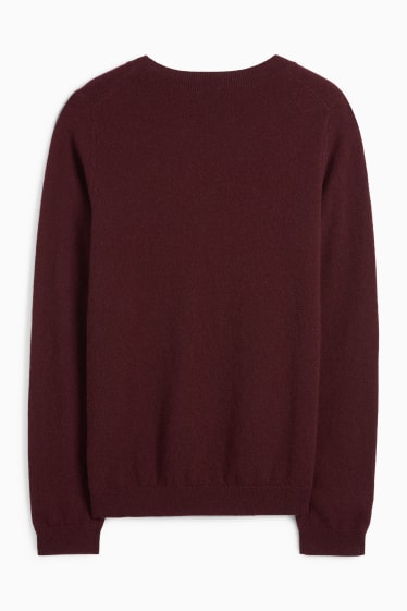 Damen - Kaschmir-Pullover - bordeaux