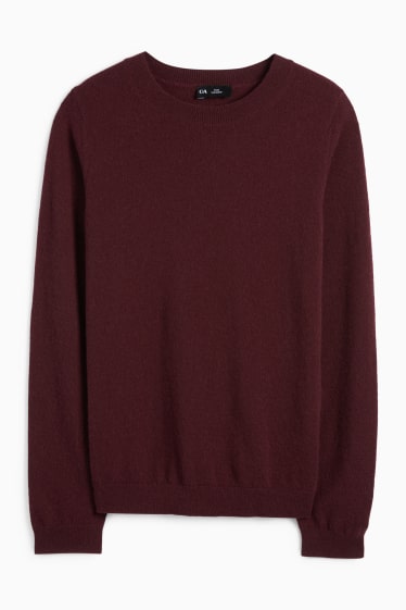 Damen - Kaschmir-Pullover - bordeaux