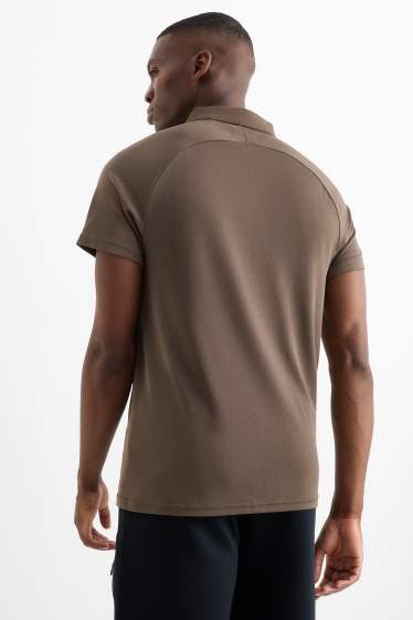 Bărbați - Tricou polo funcțional - maro