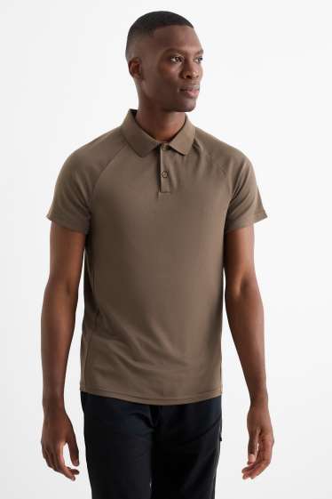 Bărbați - Tricou polo funcțional - maro