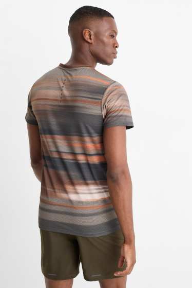 Heren - Sportshirt - met patroon - bruin