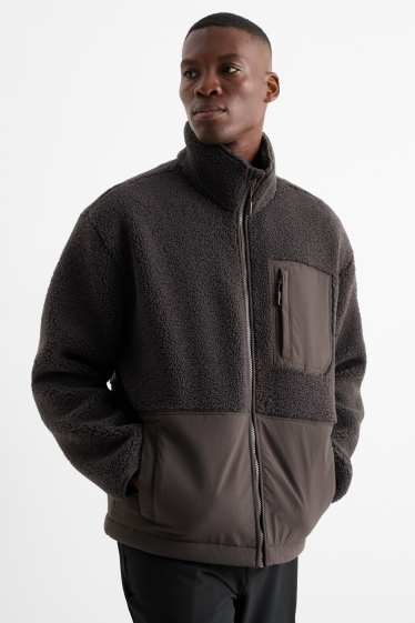 Herren - Fleecejacke - dunkelgrau