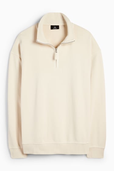 Herren - Sweatshirt - cremeweiß