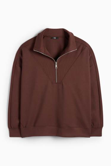 Dames - Sweatshirt - bruin