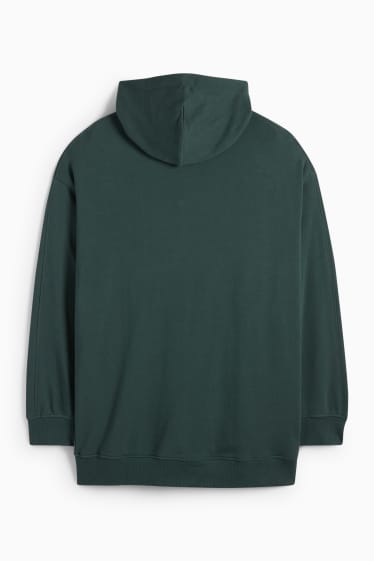 Hommes - Sweat à capuche - vert foncé