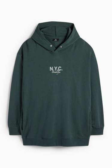 Hommes - Sweat à capuche - vert foncé