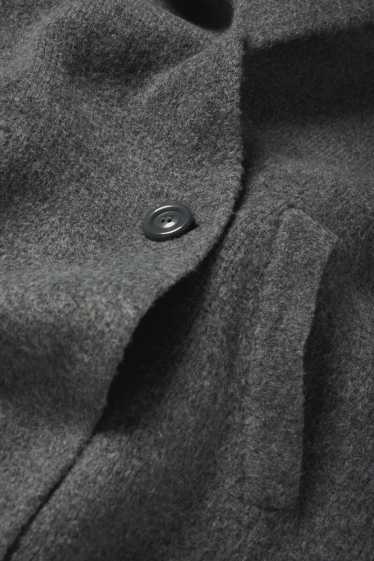 Women - Cardigan with hood - dark gray
