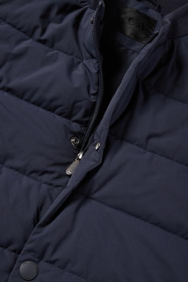 Home - Caçadora embuatada - resistent a l’aigua - blau fosc