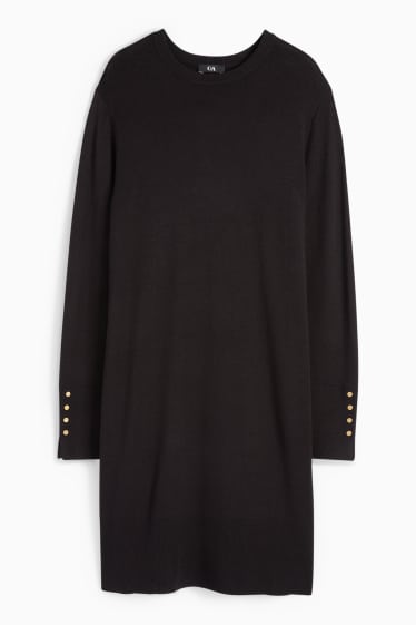 Femei - Rochie din tricot - negru