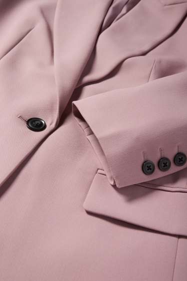 Damen - Longblazer - Relaxed Fit - rosa