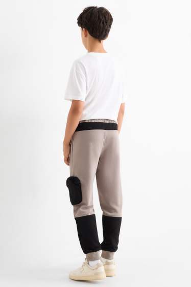 Bambini - Pantaloni sportivi cargo - grigio