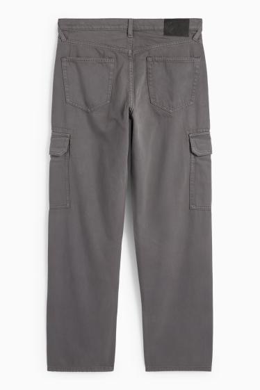Herren - Cargohose - Relaxed Fit - dunkelgrau