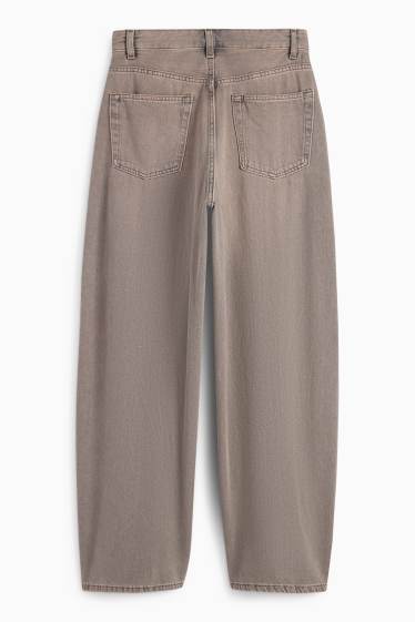 Damen - Balloon Jeans - Low Waist - jeansbraun