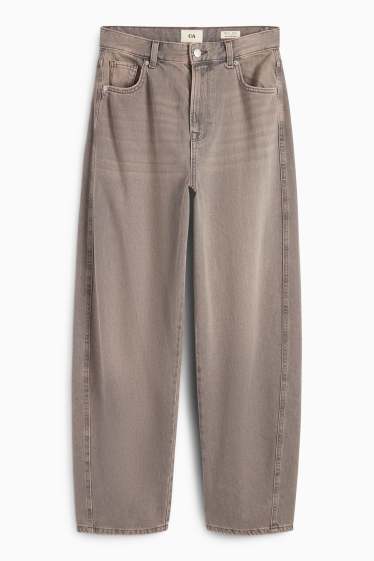 Damen - Balloon Jeans - Low Waist - jeansbraun