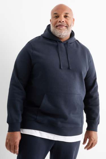 Heren - Hoodie - donkerblauw
