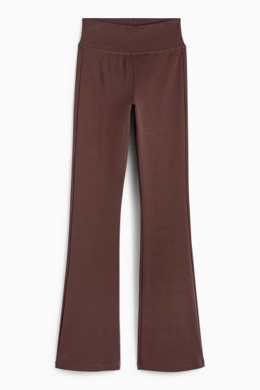 Donna - Leggings svasati - marrone scuro