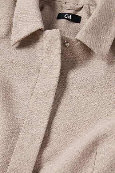 Damen - Business-Blazer - Regular Fit - strukturiert - beige