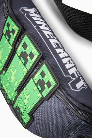 Kinder Mädchen - Minecraft - Bauchtasche - schwarz