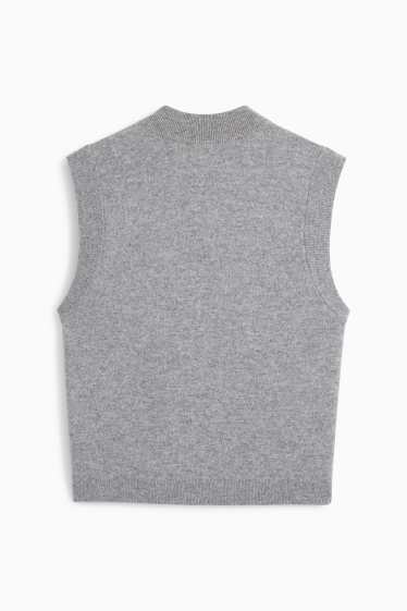 Women - Cashmere waistcoat - gray