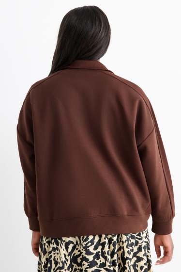 Dames - Sweatshirt - bruin