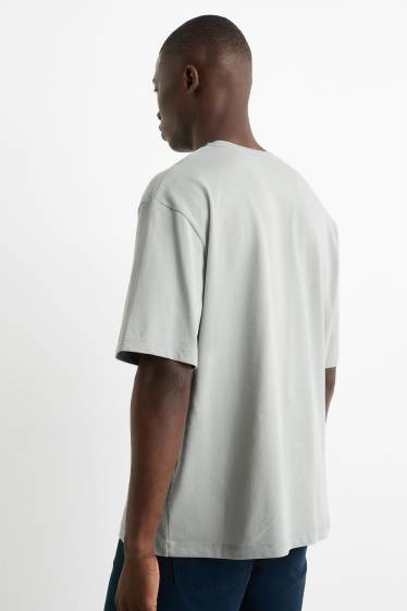 Bărbați - Tricou - relaxed fit - gri deschis