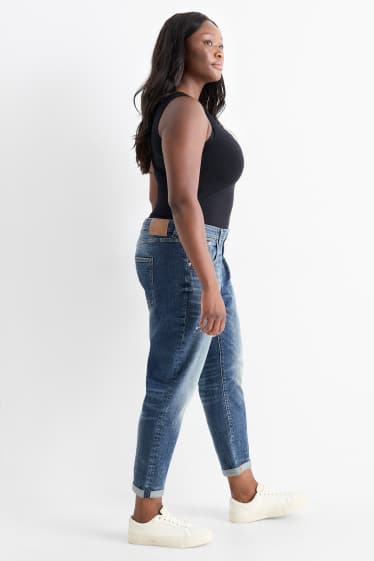 Donna - Boyfriend jeans - vita media - LYCRA® - jeans blu scuro