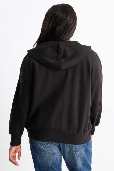 Femmes - Sweat zippé à capuche - noir