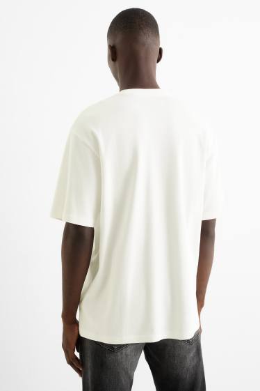 Heren - T-shirt - relaxed fit - The Beatles - wit