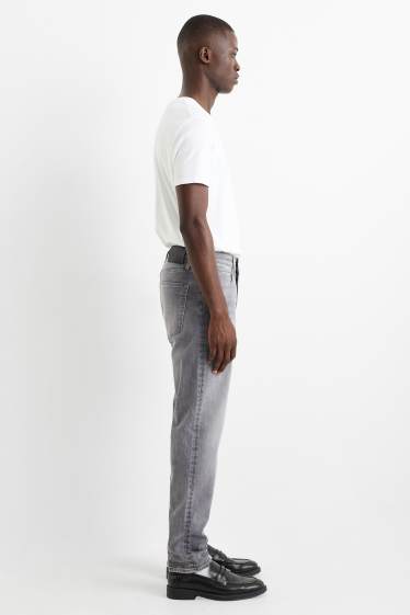 Hommes - Slim tapered jean - jean gris clair