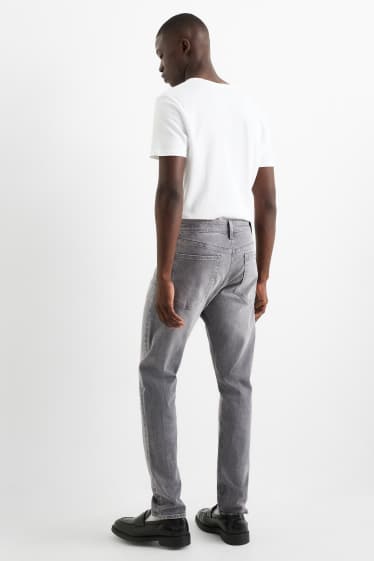 Hommes - Slim tapered jean - jean gris clair
