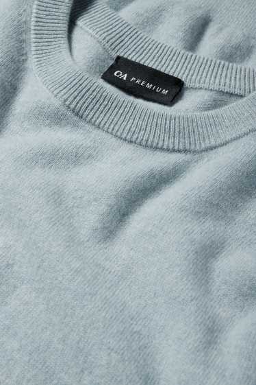 Men - Cashmere jumper - light blue