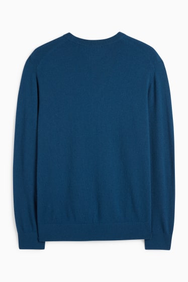 Herren - Kaschmir-Pullover - petrol