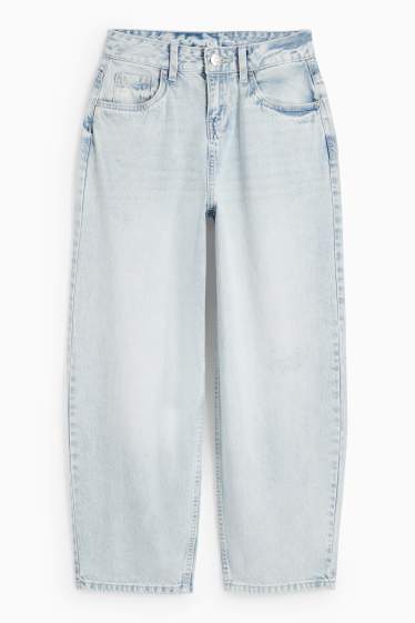 Děti - dívky - Balloon jeans - džíny - světle modré
