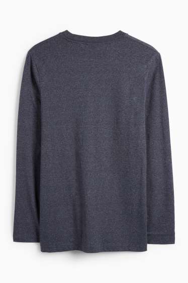Uomo - Maglia a maniche lunghe - blu scuro