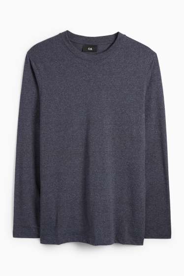 Uomo - Maglia a maniche lunghe - blu scuro