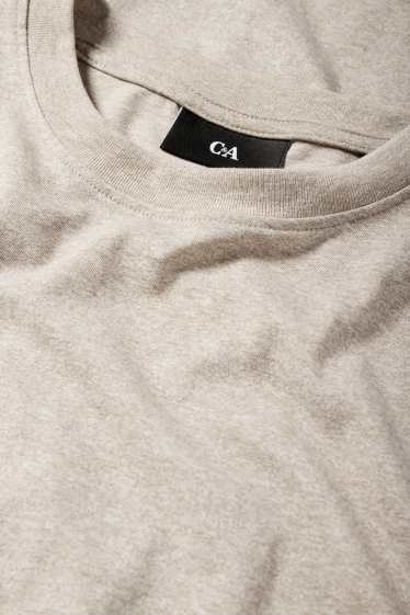 Herren - Langarmshirt - hellbeige