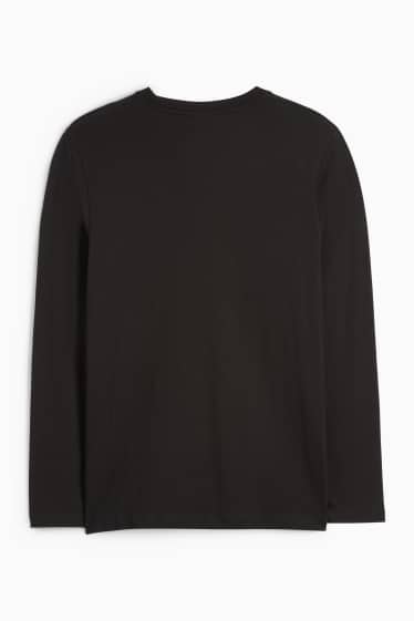 Men - Long sleeve top - black