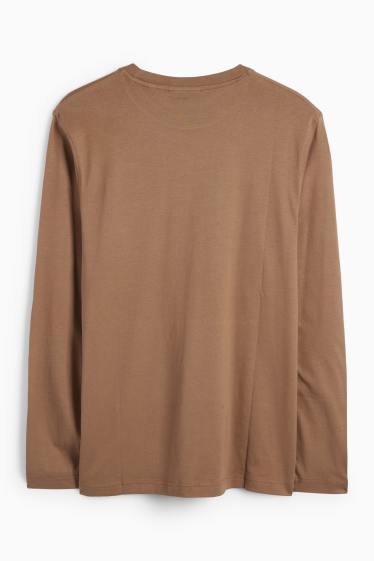 Uomo - Maglia a maniche lunghe - marrone