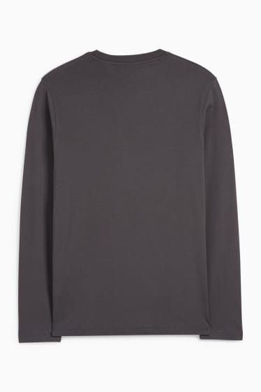 Men - Long sleeve top - dark gray