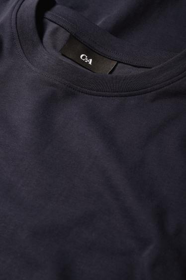 Bărbați - Tricou cu mânecă lungă - albastru închis