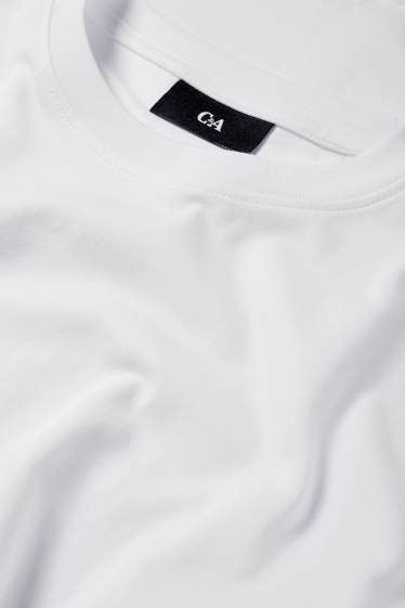 Uomo - Maglia a maniche lunghe - bianco