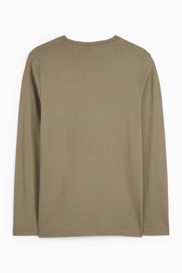 Uomo - Maglia a maniche lunghe - kaki